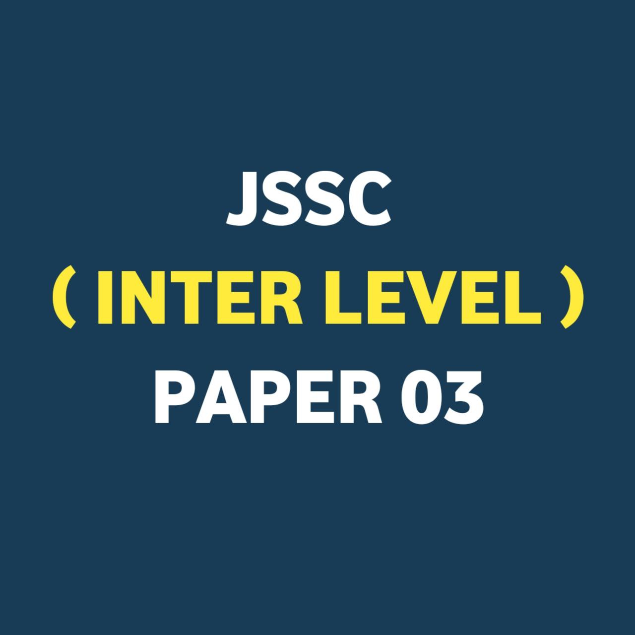 JSSC LDC INTER LEVEL